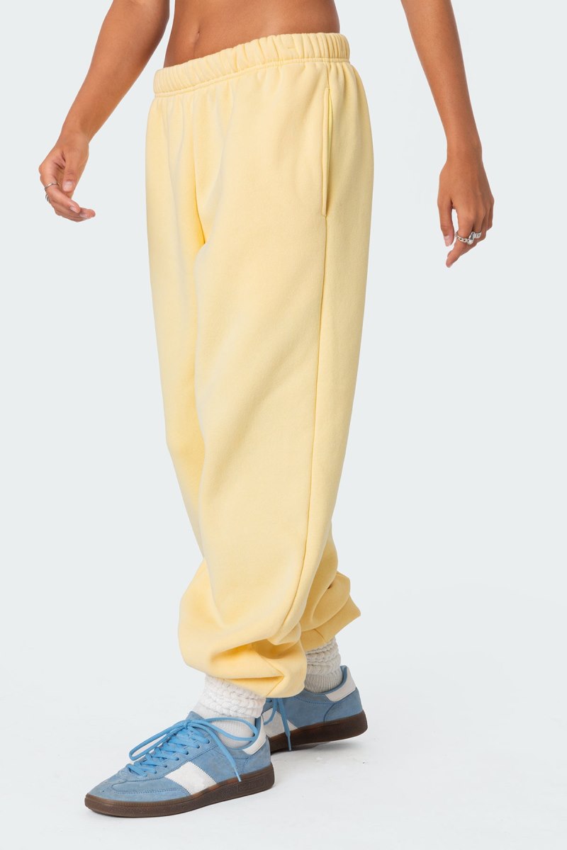 Edikted Clark Oversized Sweatpants Brown | USA MP340534A2