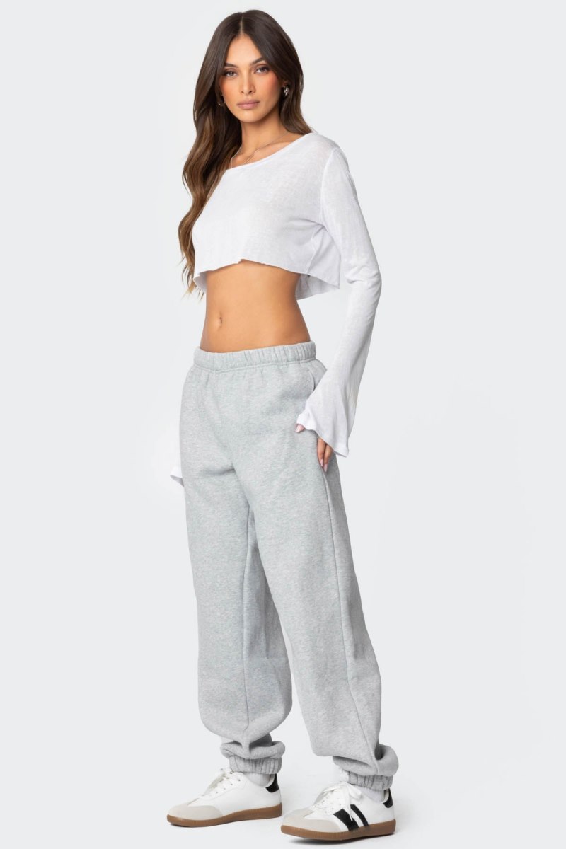 Edikted Clark Oversized Sweatpants Pants Brown | USA BG557185M1