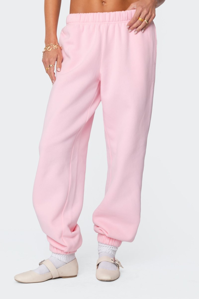 Edikted Clark Oversized Sweatpants Pants Brown | USA VR174797U4