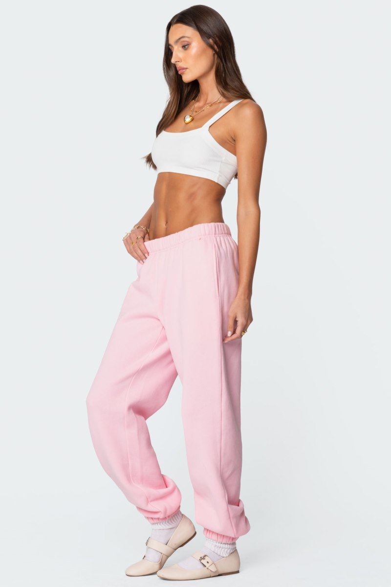 Edikted Clark Oversized Sweatpants Pants Brown | USA VR174797U4