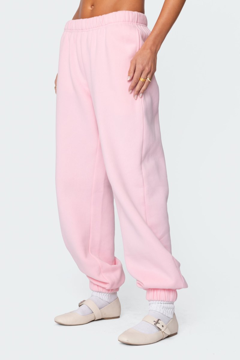 Edikted Clark Oversized Sweatpants Pants Brown | USA VR174797U4
