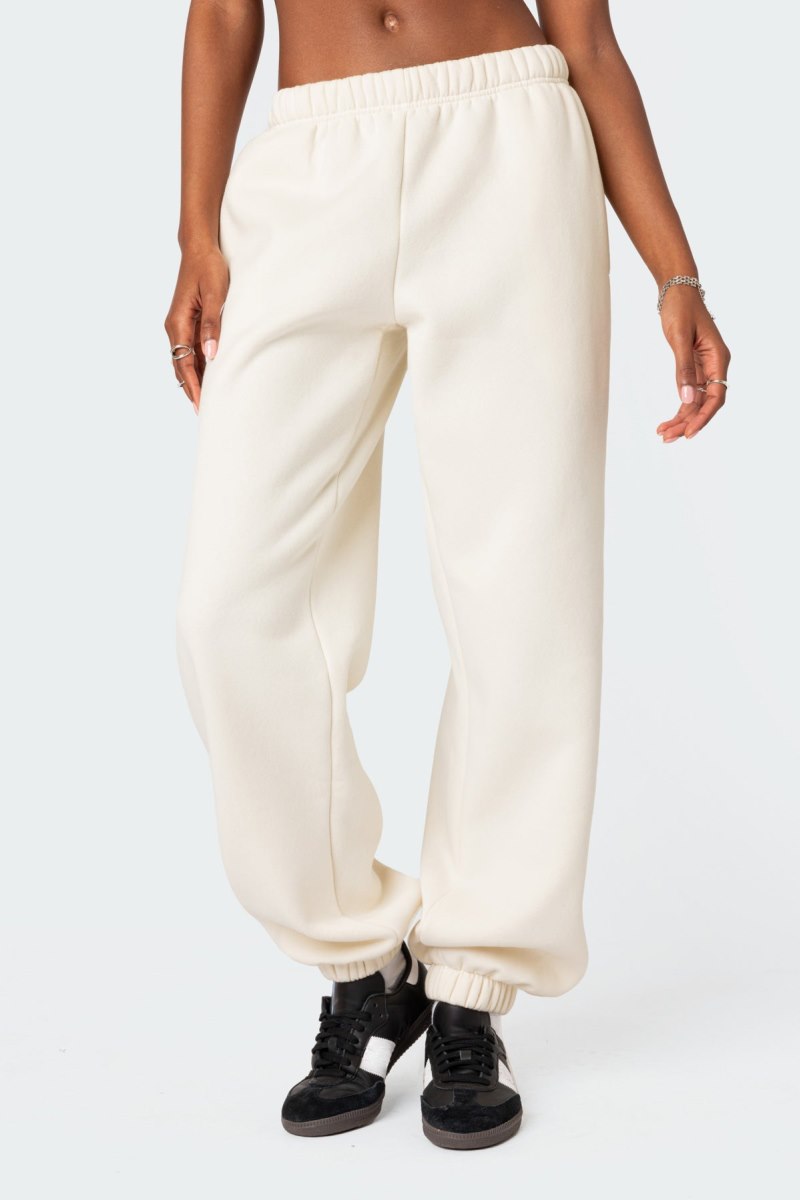 Edikted Clark Oversized Sweatpants Pants Brown | USA SB655675B9
