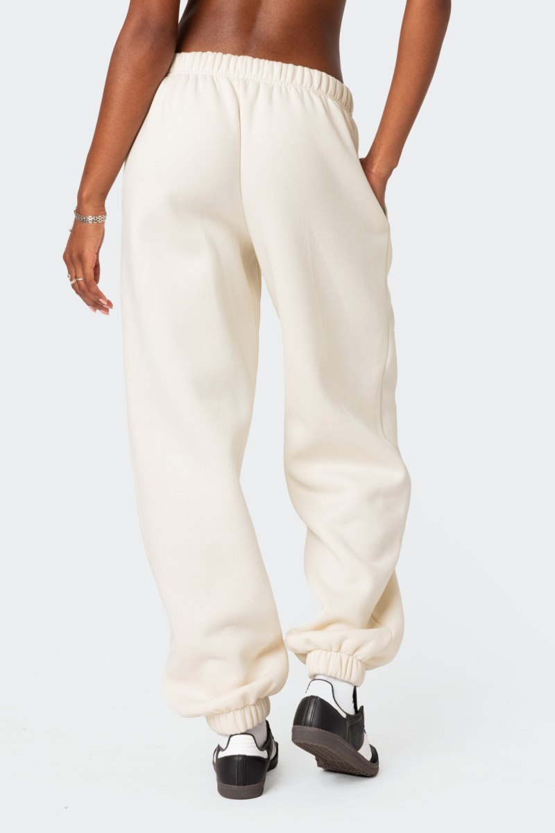 Edikted Clark Oversized Sweatpants Pants Brown | USA SB655675B9