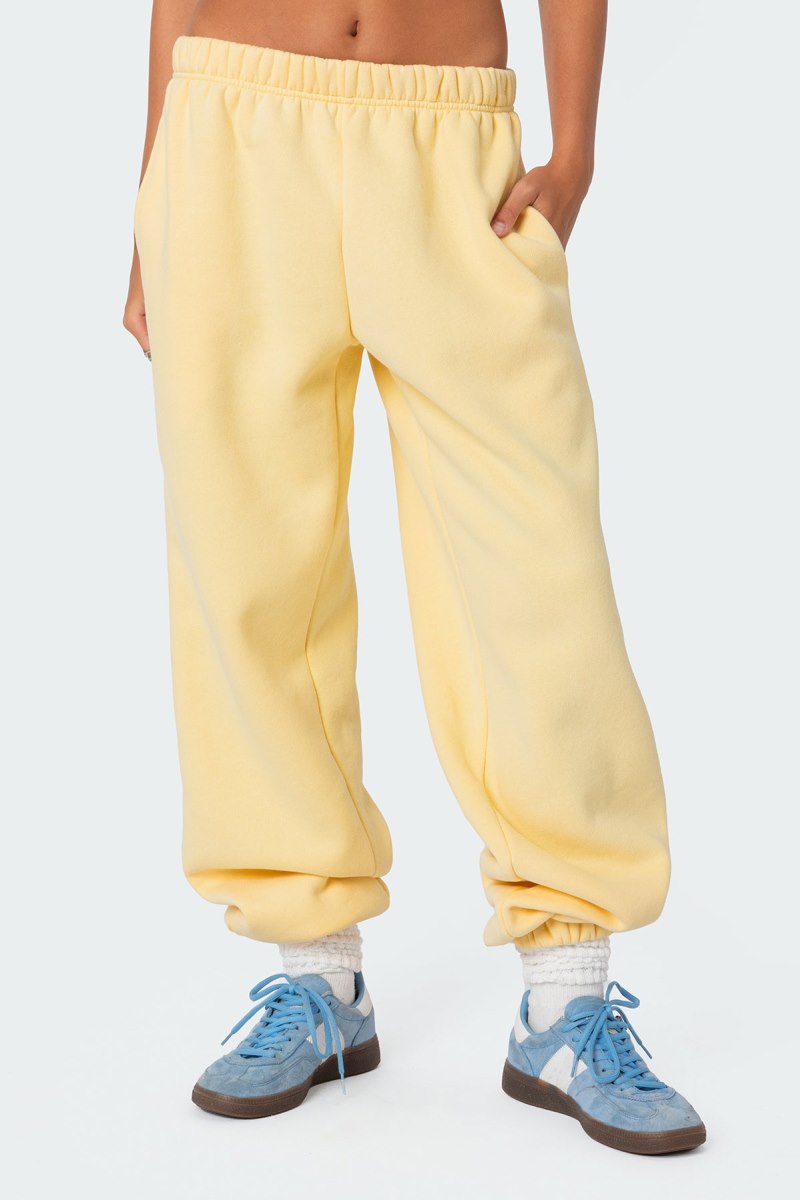 Edikted Clark Oversized Sweatpants Pants Brown | USA OH324082D3