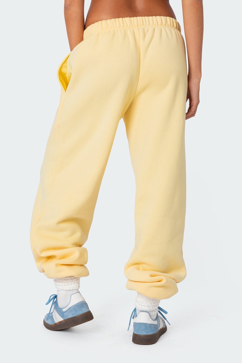 Edikted Clark Oversized Sweatpants Pants Brown | USA OH324082D3