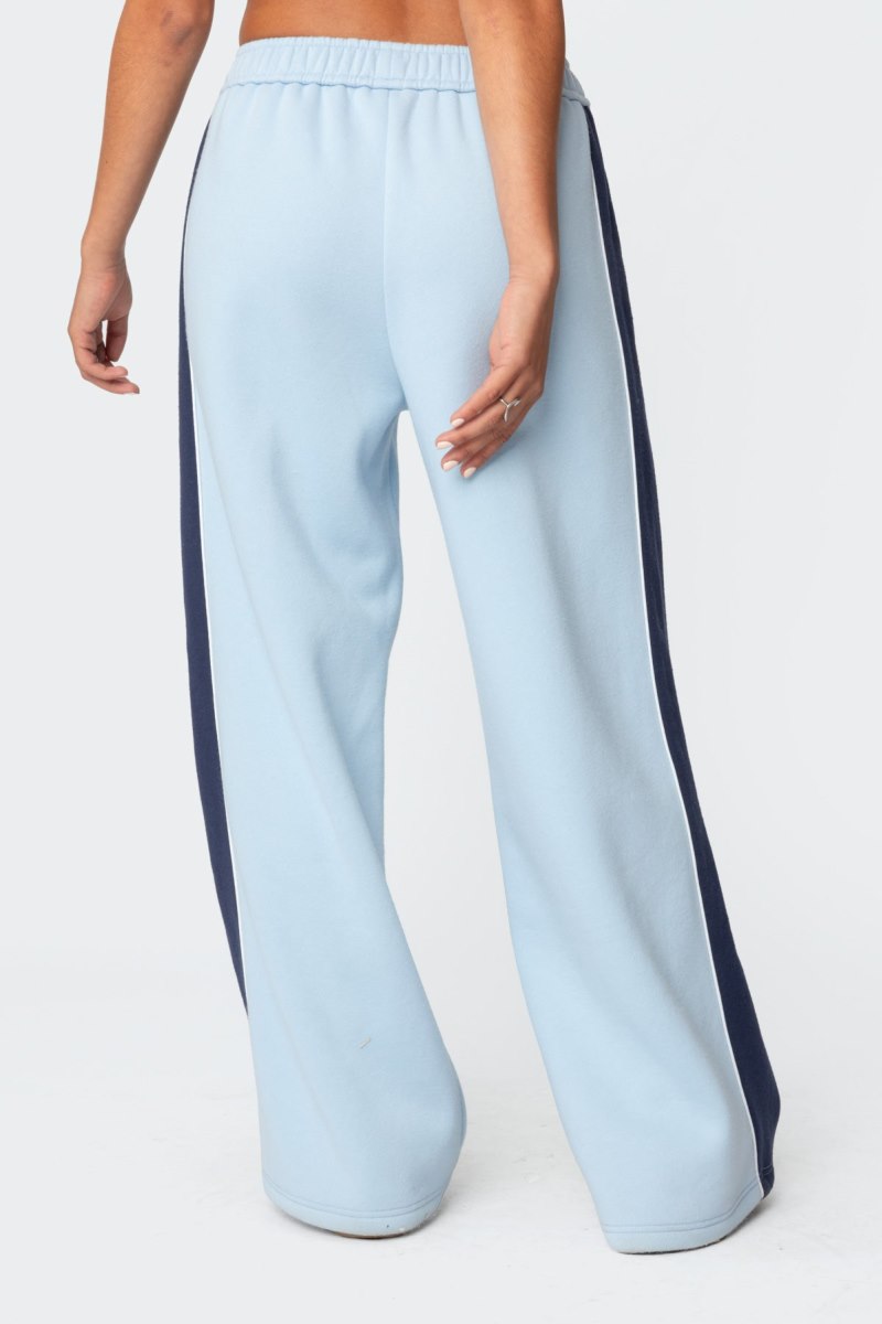 Edikted Contrast Panel Sweatpants Light Blue | USA NR605140A5
