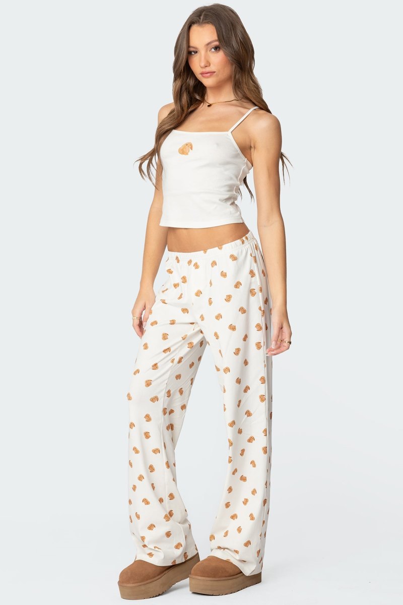 Edikted Cottontail Tank Graphic Tops White | USA JH350775Z5