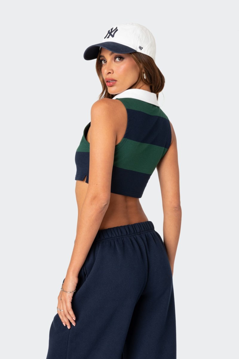 Edikted Country Club Collared Crop Tops Mix | USA AS615021C6