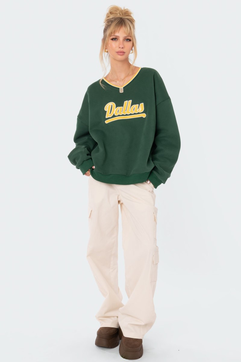 Edikted Dallas Sweatshirts Blue | USA IH623362D6