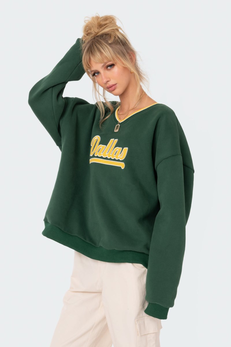 Edikted Dallas Sweatshirts Blue | USA IH623362D6