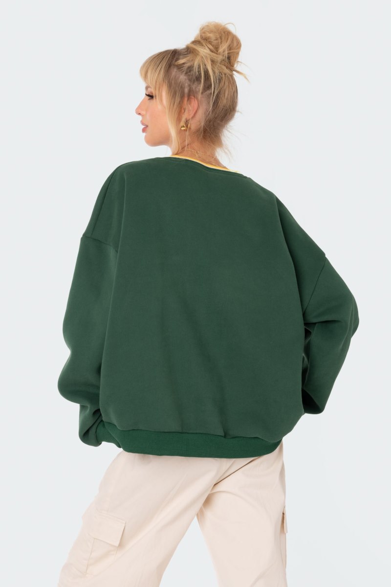 Edikted Dallas Sweatshirts Blue | USA IH623362D6