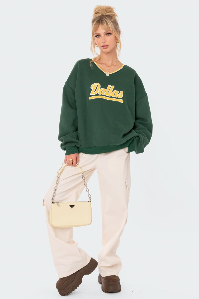 Edikted Dallas Sweatshirts Blue | USA IH623362D6