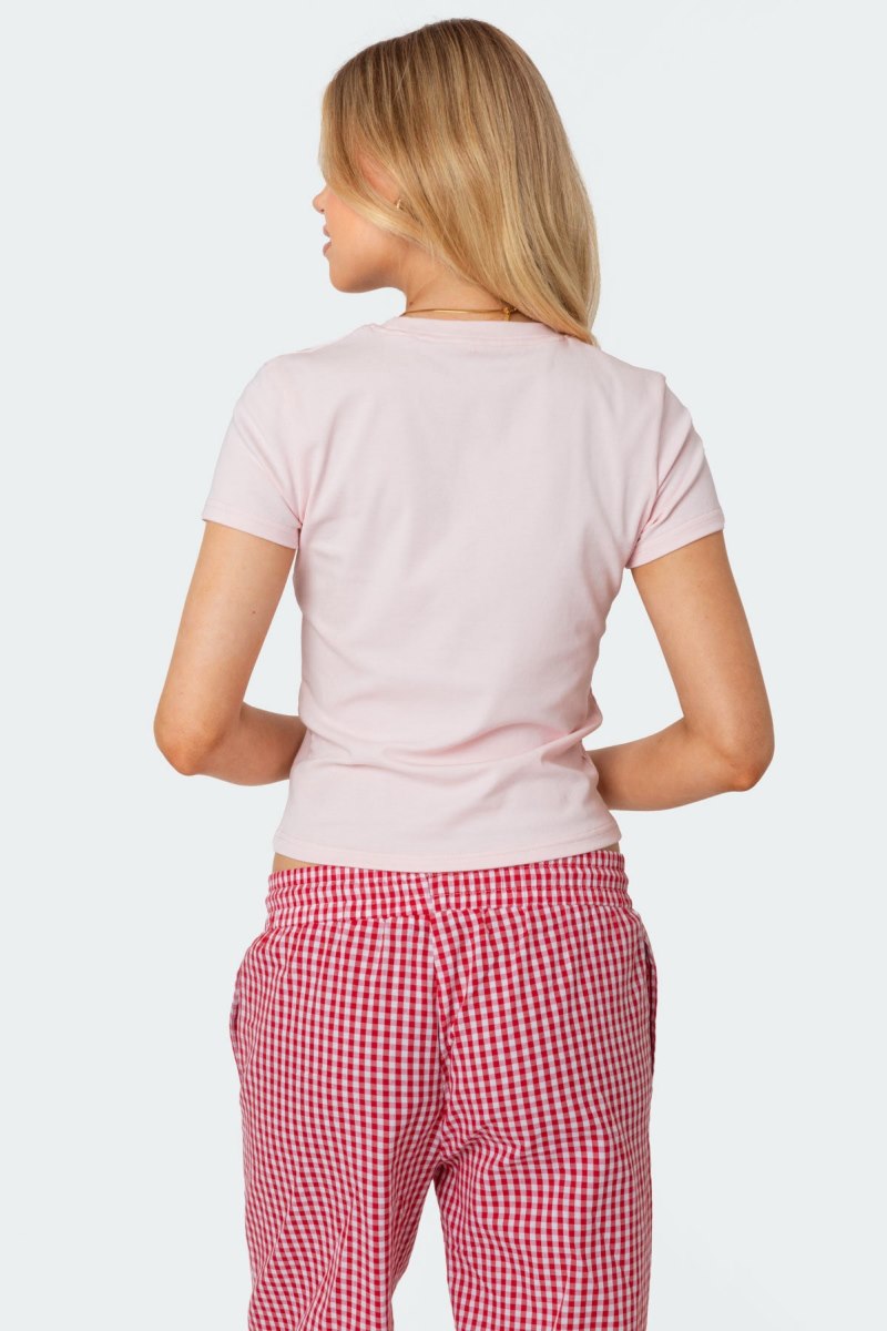 Edikted Daylily T Shirts Light Pink | USA WH616461G7