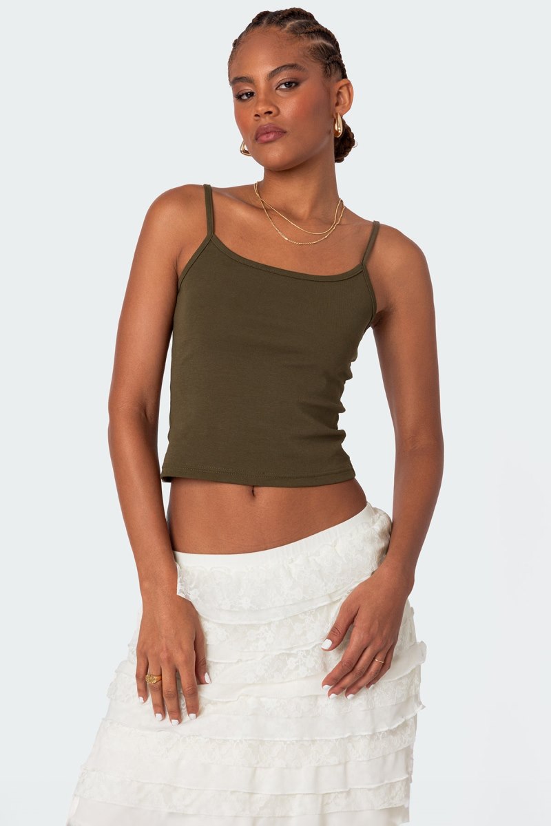Edikted Deanna Tank Top Burgundy | USA IB145284J2