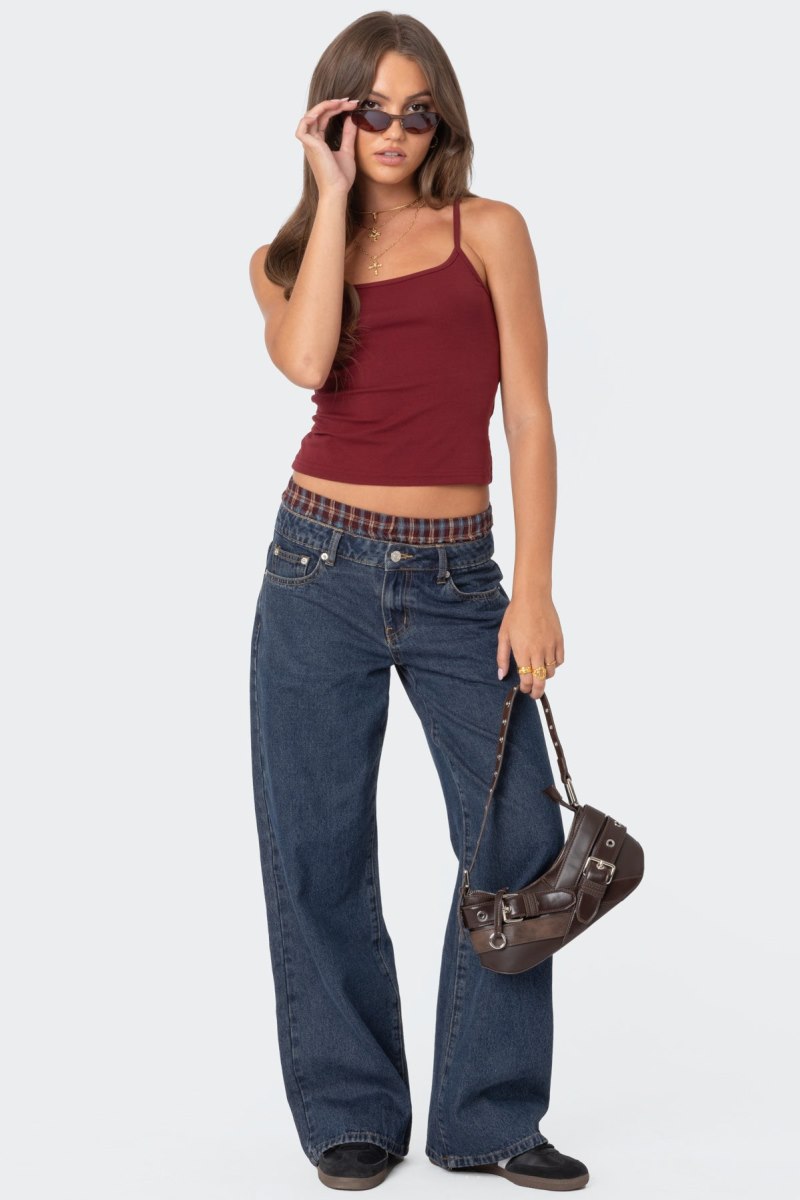 Edikted Deanna Tank Top Burgundy | USA UV288258I6