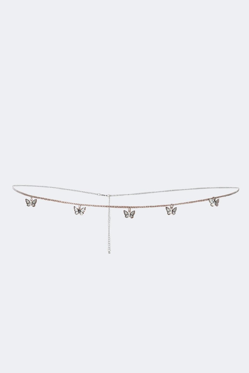 Edikted Delicate Butterfly Belly Chains Gold | USA RO632993Z2