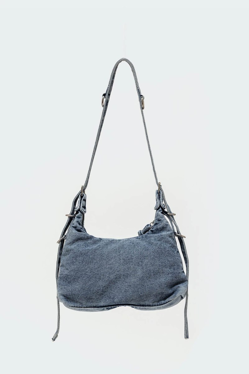 Edikted Denim Buckle Bags Denim-blue | USA EL945624N3