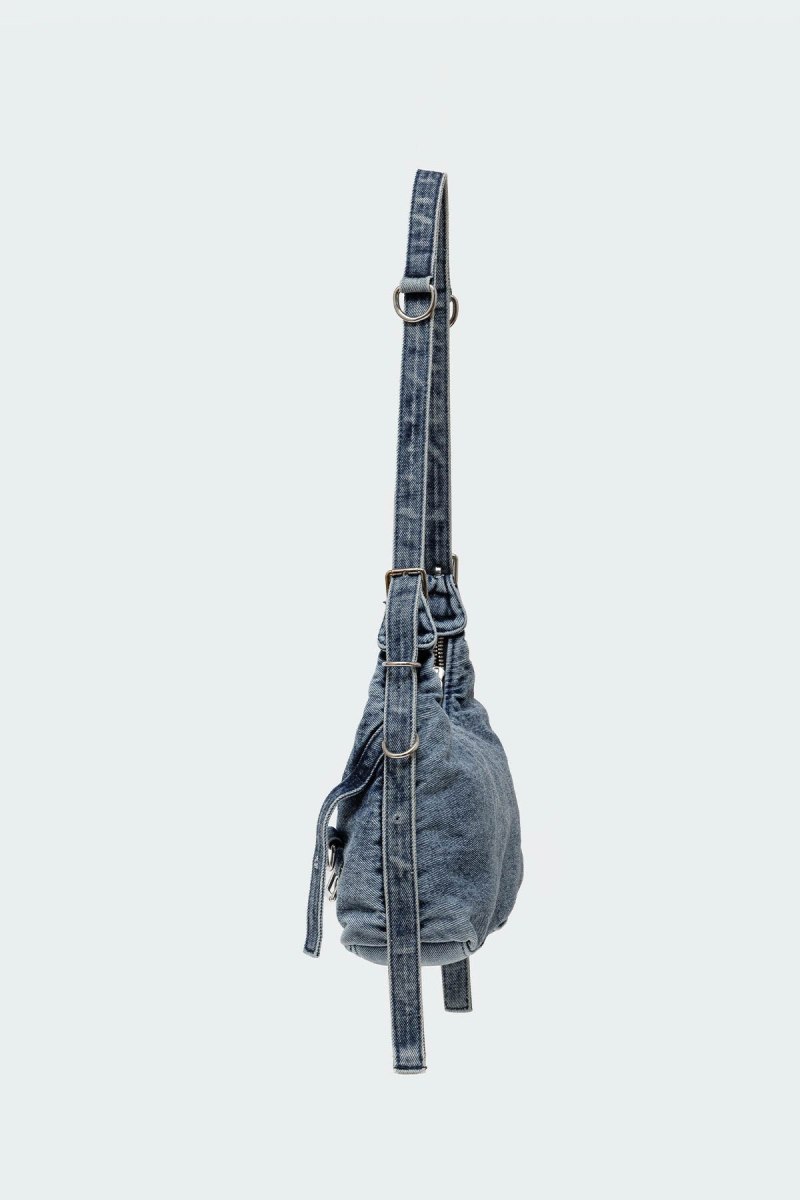 Edikted Denim Buckle Bags Denim-blue | USA EL945624N3