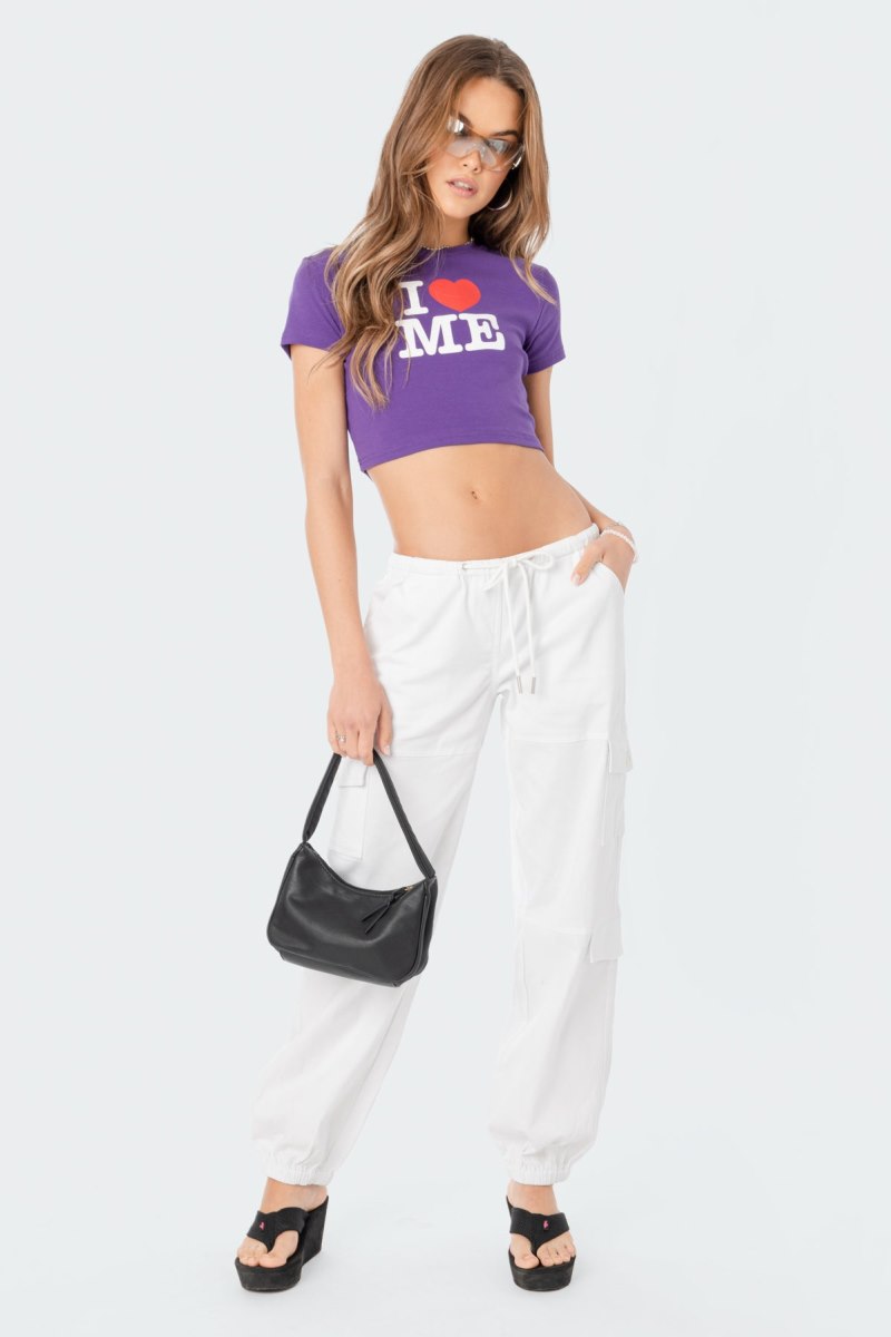 Edikted Denver Relaxed Cargo Pants White | USA MT147684D2