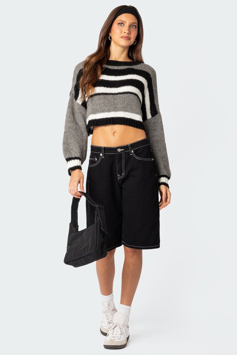 Edikted Don Cropped Sweater Crop Tops Mix | USA UG647424Z3