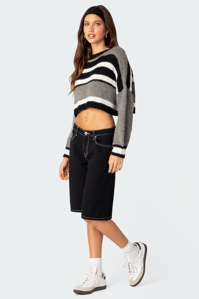 Edikted Don Cropped Sweater Crop Tops Mix | USA UG647424Z3