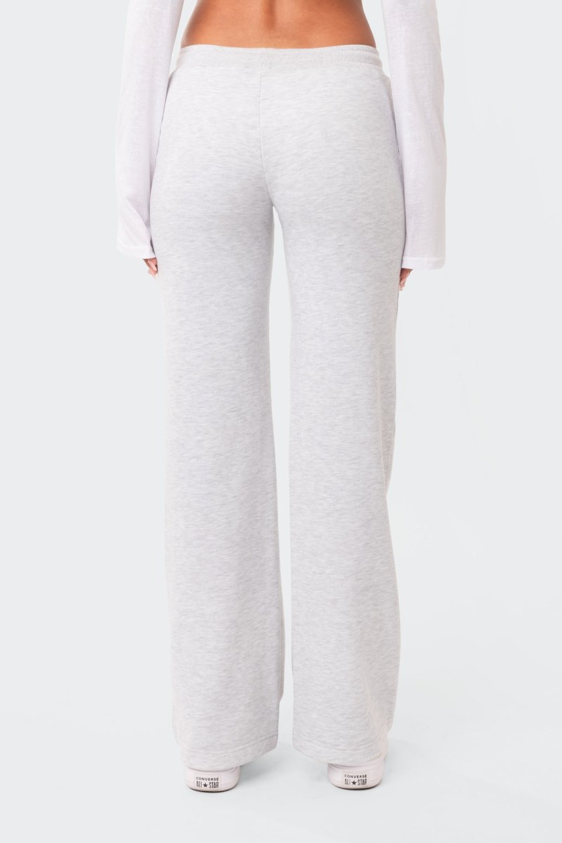 Edikted Dramatic Low-Rise Sweatpants Gray | USA RJ050635E7