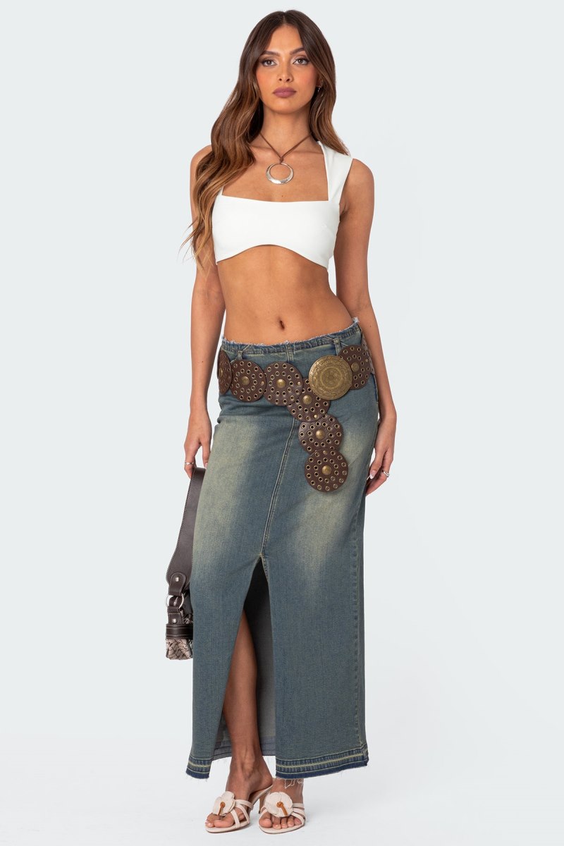 Edikted Elena Bra Crop Tops Black | USA PN436343K0