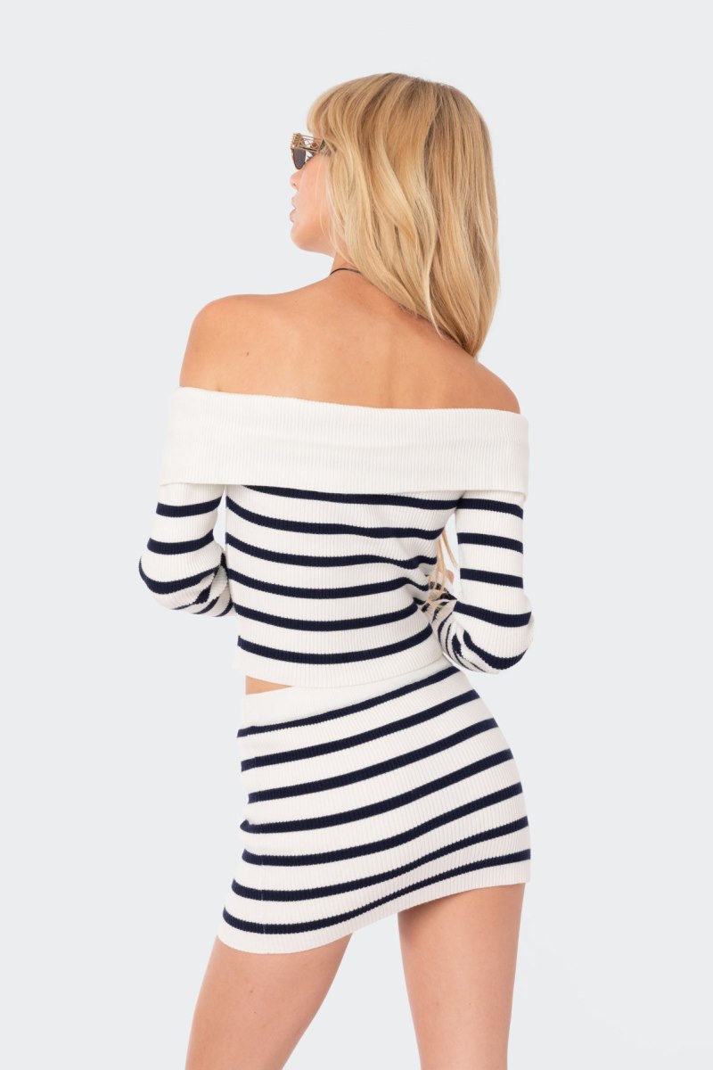 Edikted Elia Knitted Fold Over Crop Knitted Tops Mix | USA KE687668P1