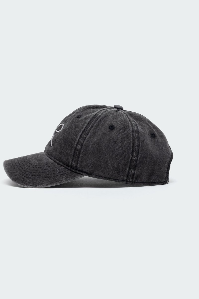 Edikted Embroidered Bow Washed Baseball Hats Black | USA BI652715P4