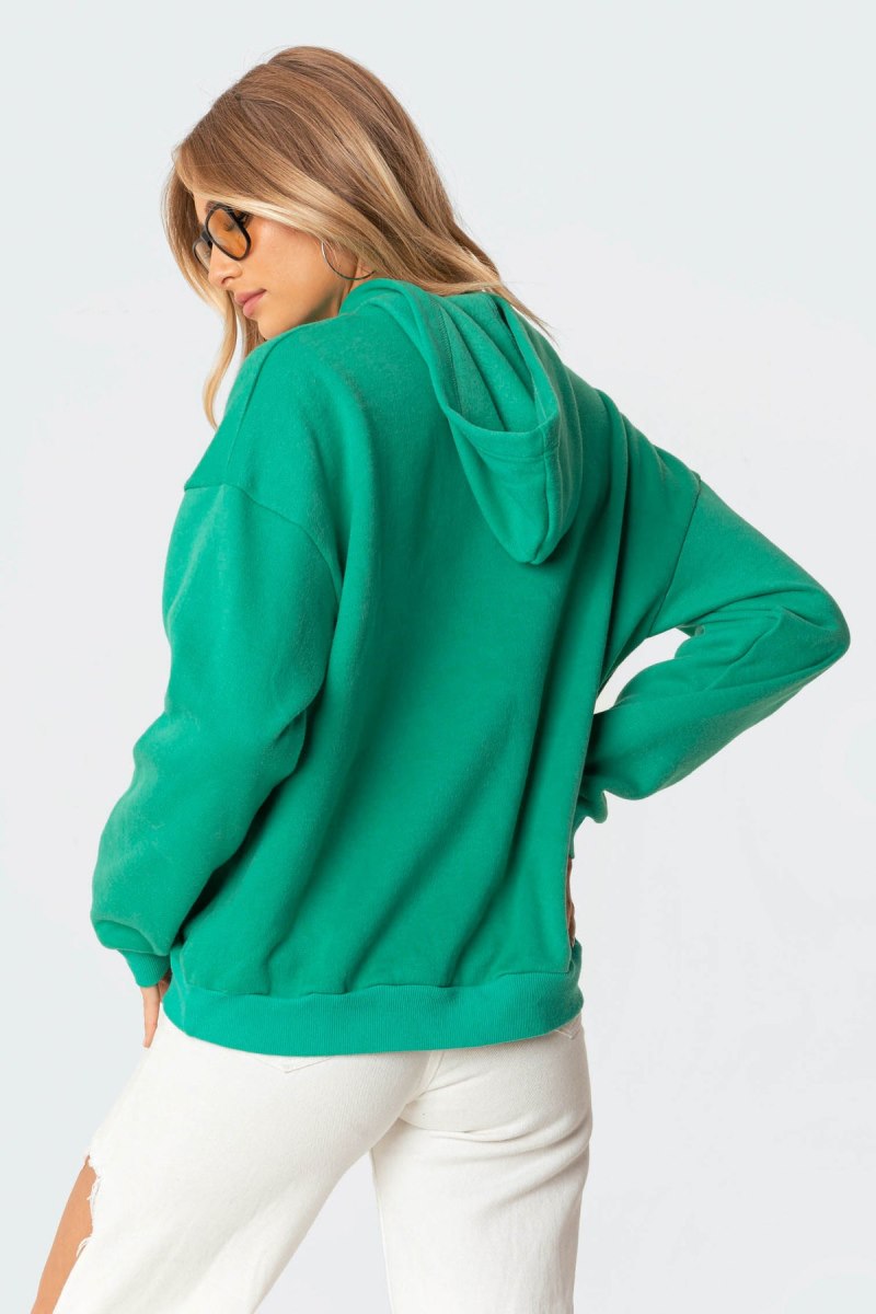 Edikted Emotions Hoodie Green | USA EP656195A6