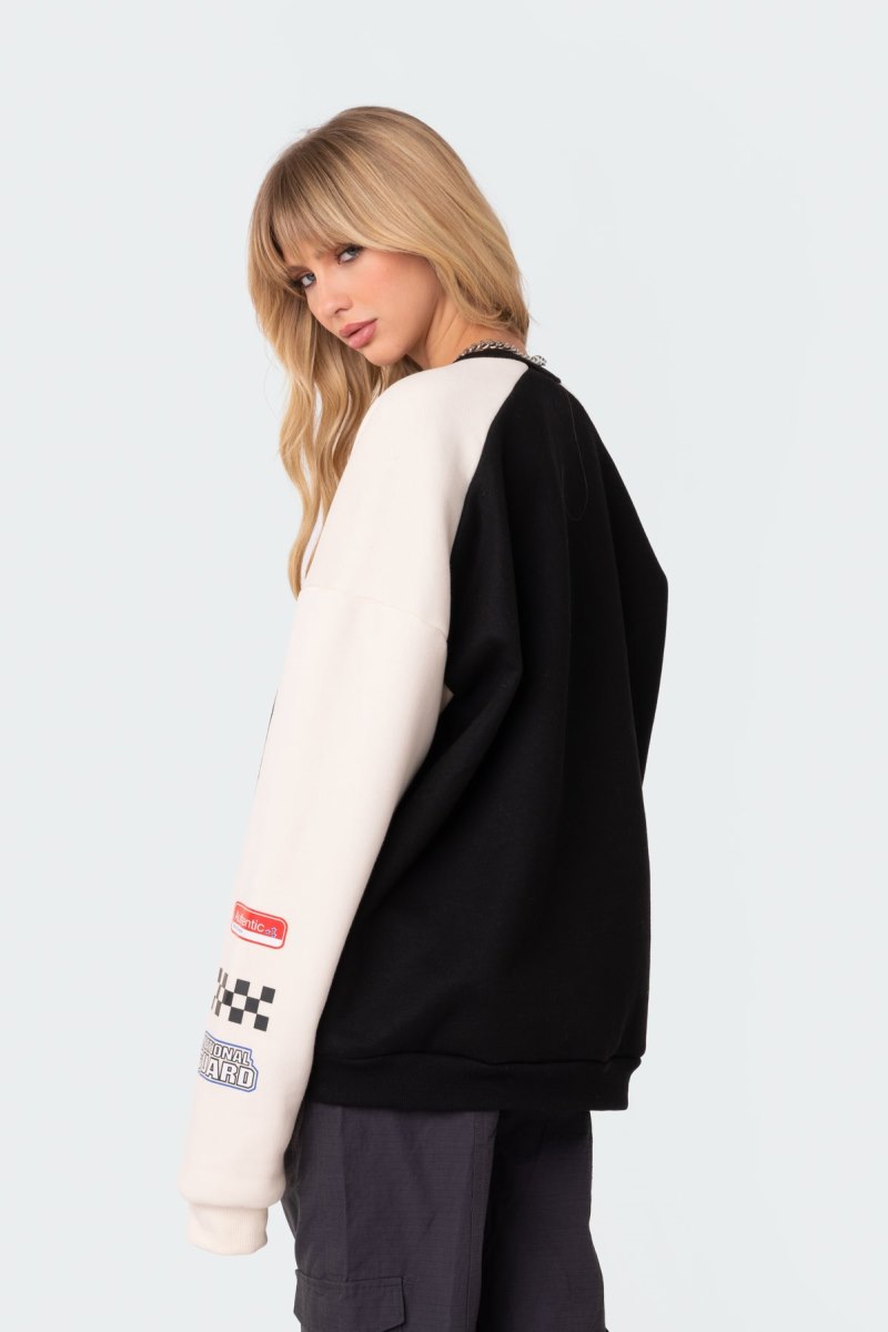 Edikted Fast Track Sweatshirts Black | USA ZV702800K9