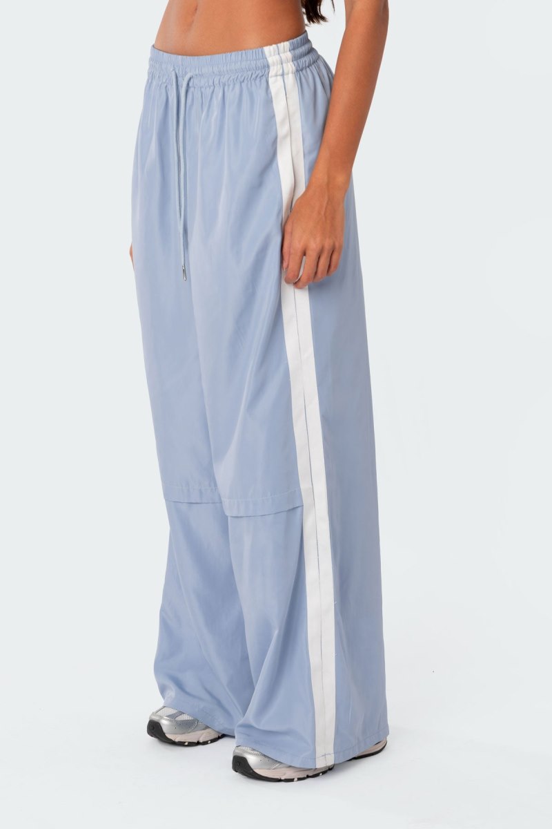 Edikted Fauna Nylon Track Pants Black | USA NG895489N8