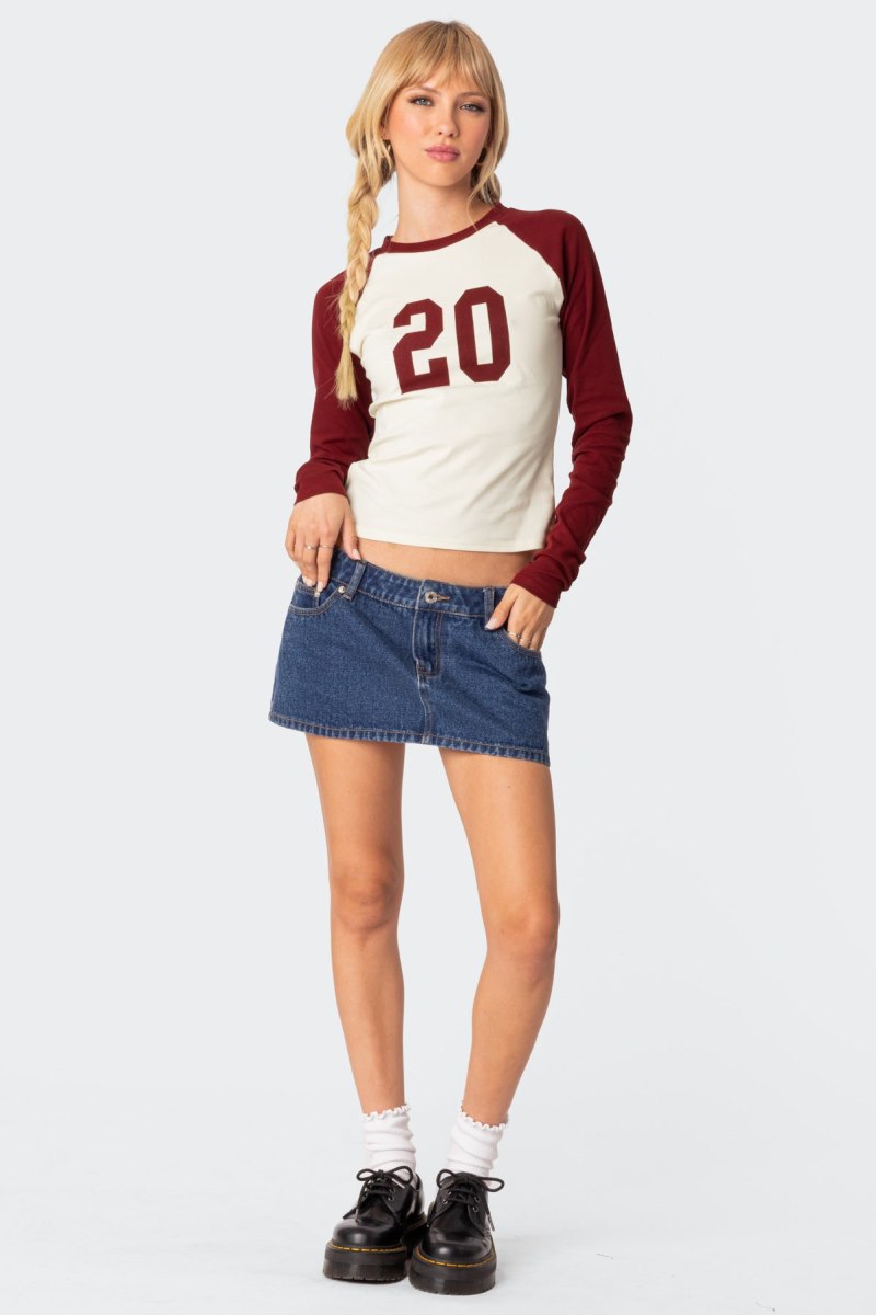 Edikted Feeling 20 Long Sleeve T Shirts Bordu | USA HQ073067F4