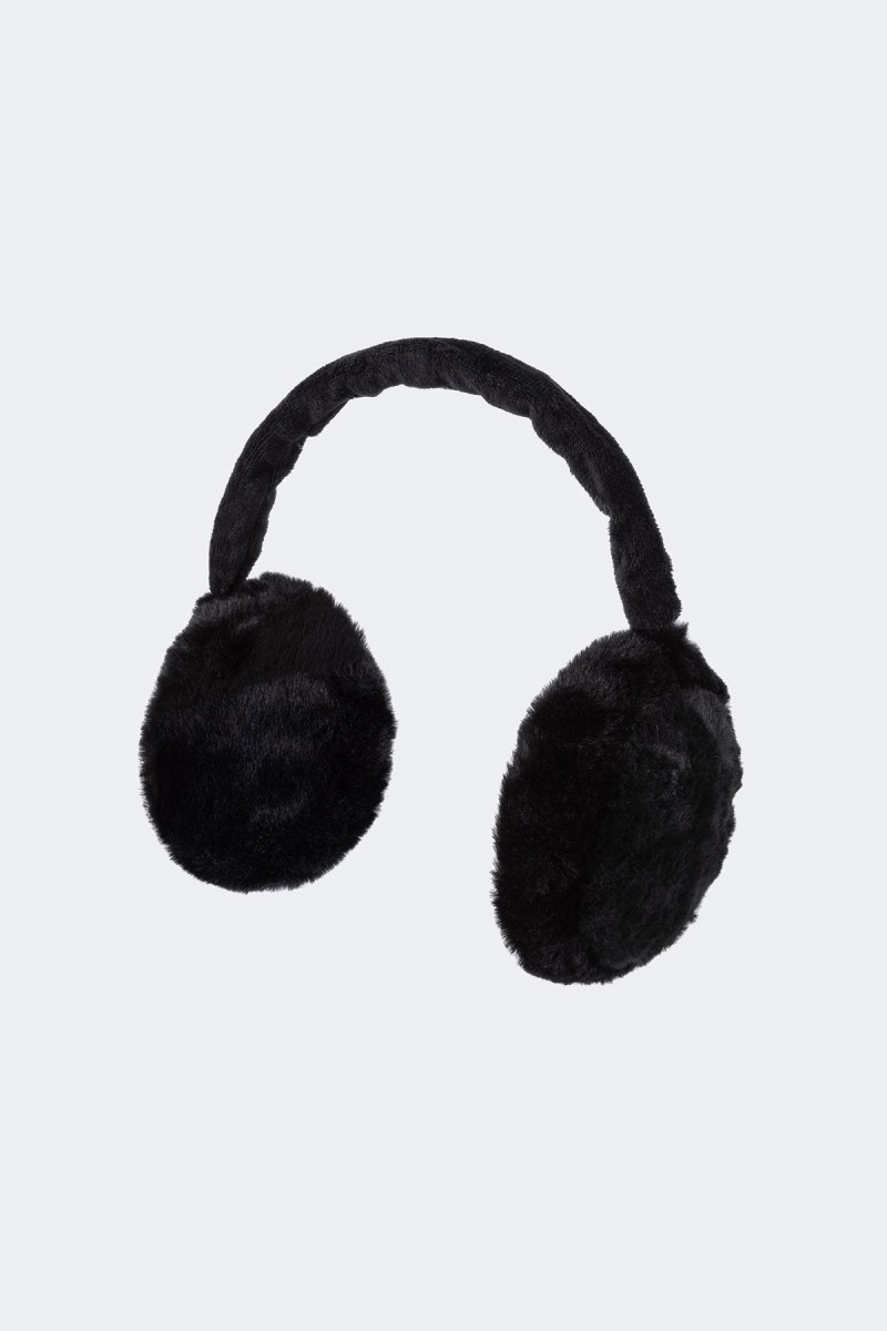 Edikted Fluffy Ear Muffs Fun Stuff Black | USA TM685128P1