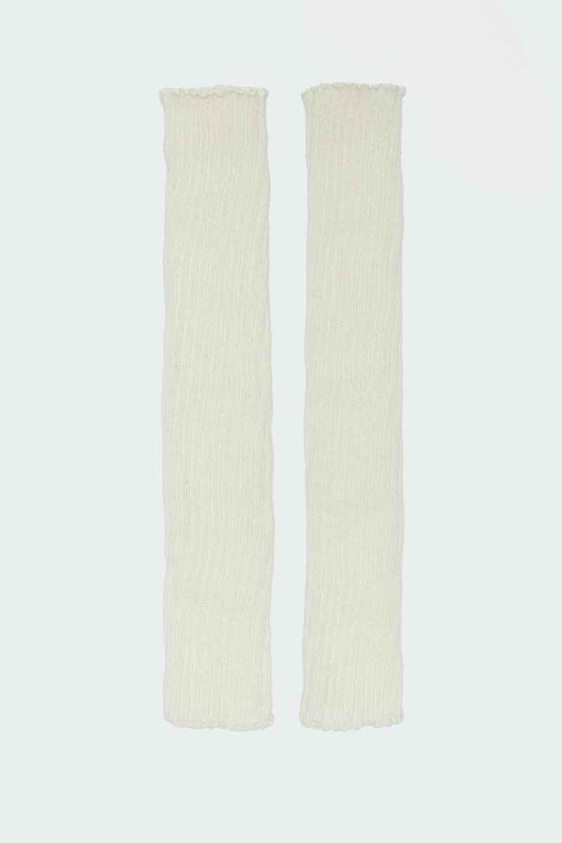 Edikted Frosty Arm Warmers Fun Stuff White | USA PL833453Y0