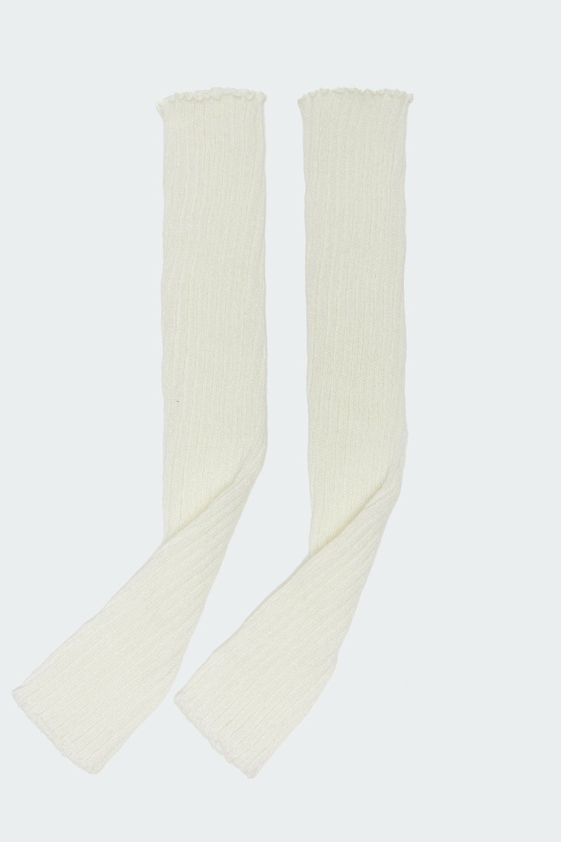 Edikted Frosty Arm Warmers Fun Stuff White | USA PL833453Y0