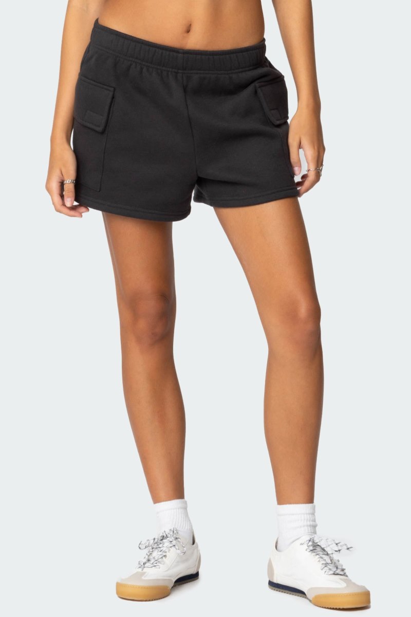 Edikted Garnet Cargo Sweat Shorts Dark Gray | USA LB484408H7