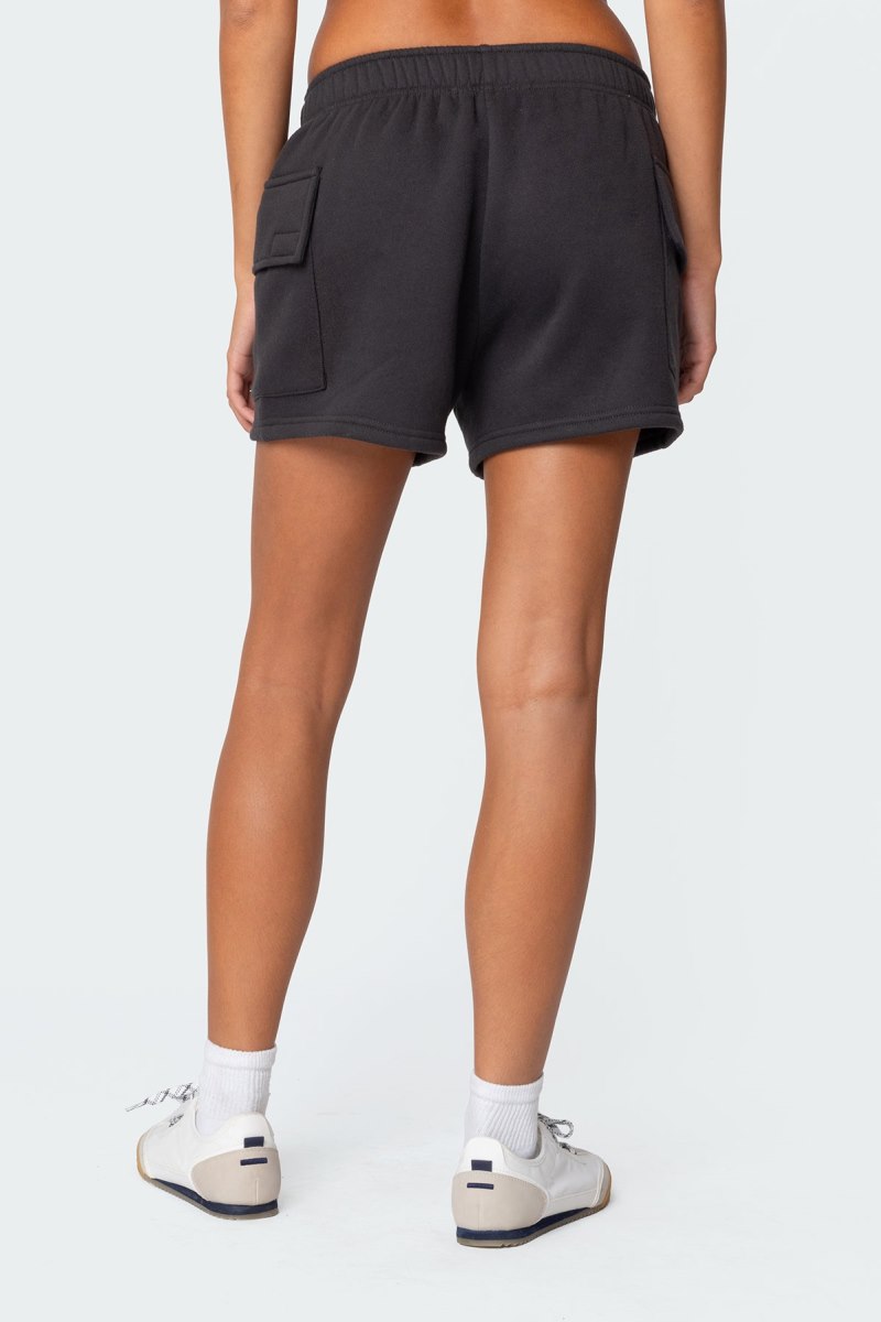 Edikted Garnet Cargo Sweat Shorts Dark Gray | USA LB484408H7