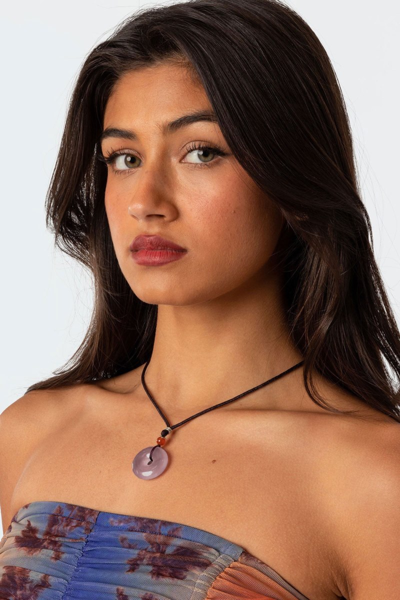 Edikted Genie Stone Pendant Cord Necklaces Mix | USA LX657045T9