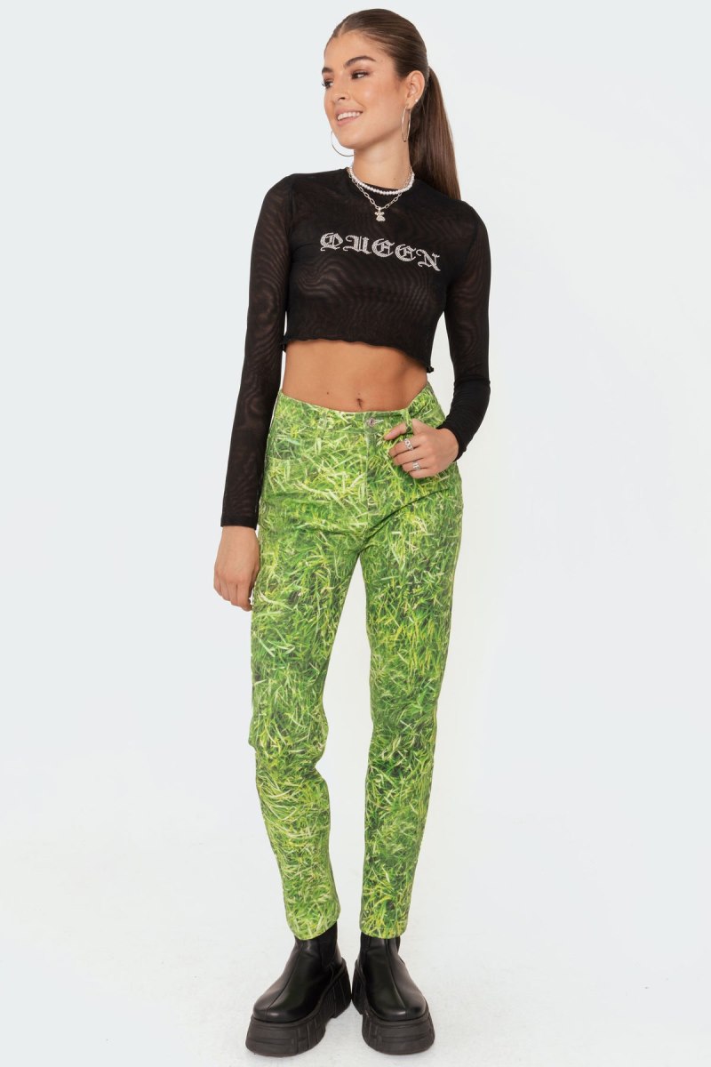 Edikted Grass Jeans Green | USA TB566056L5