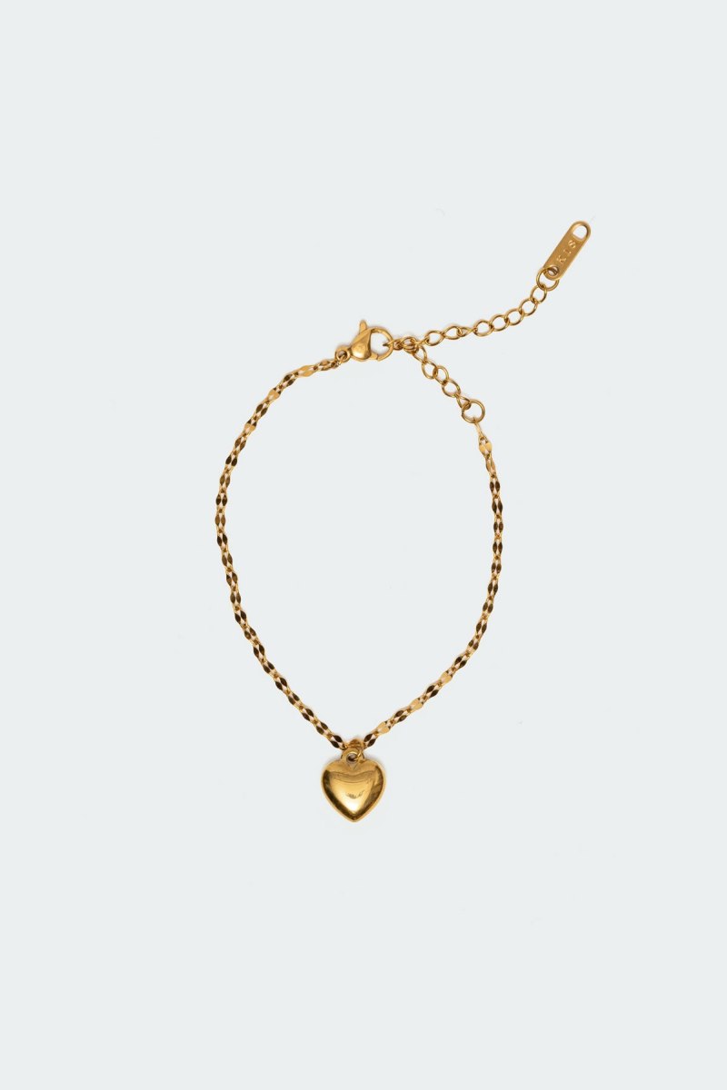 Edikted Heart Stopper Charm Bracelets Gold | USA PJ449954O7
