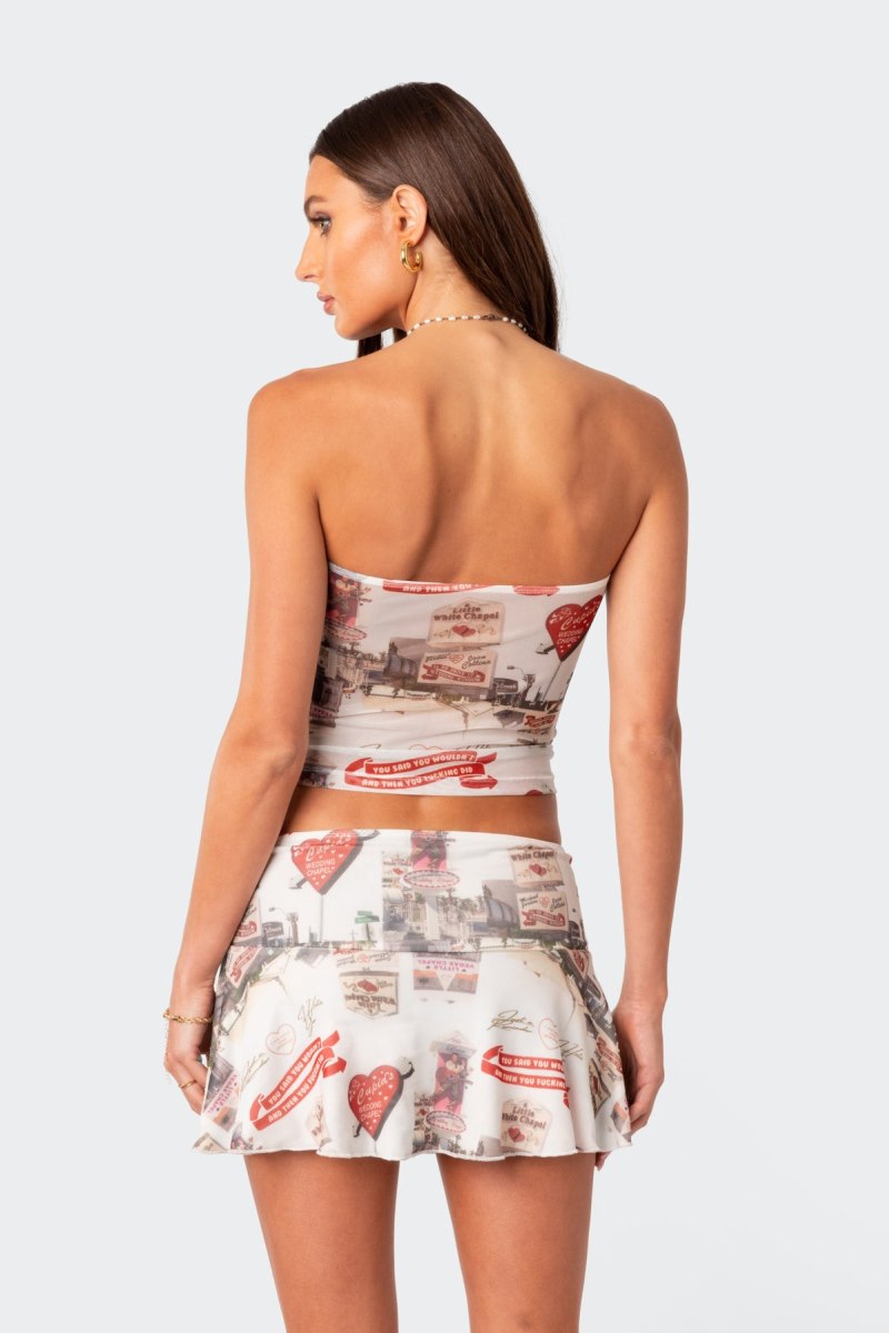 Edikted Hopeless Romantic Mesh Tube Strapless Tops Mix | USA MM938733W6