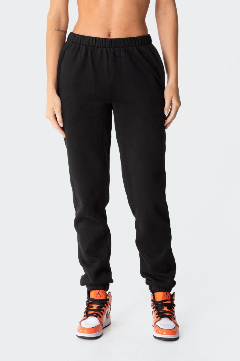 Edikted Joni Sweatpants Pants Black | USA FQ488708P1