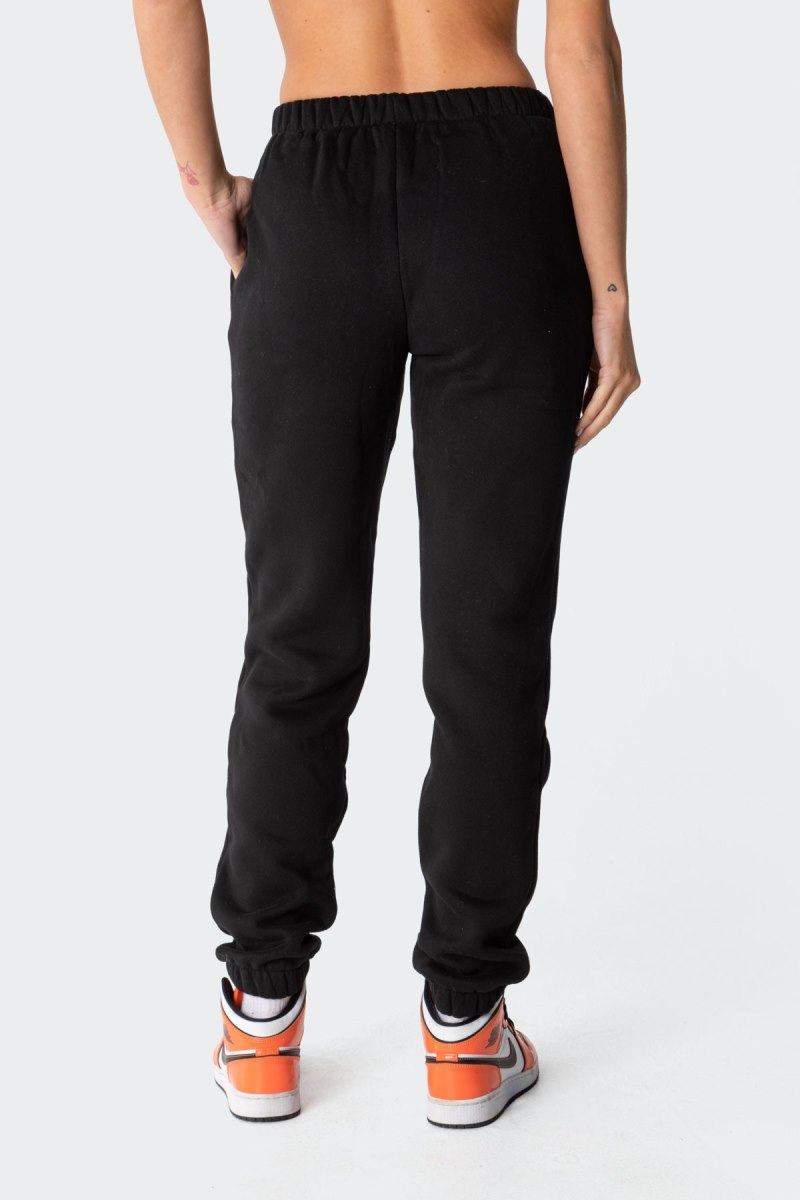 Edikted Joni Sweatpants Pants Black | USA FQ488708P1