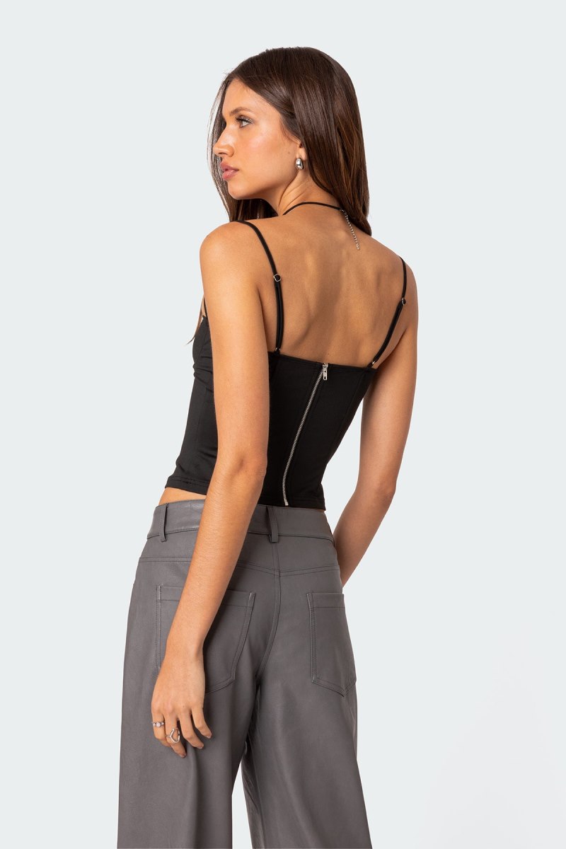 Edikted Juno Corset Beige | USA FH494069E1