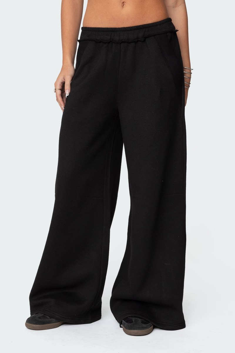 Edikted Kori Oversized Sweatpants Black | USA QV069536G0