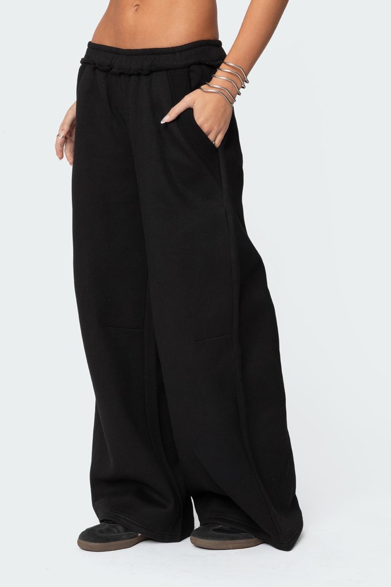 Edikted Kori Oversized Sweatpants Black | USA QV069536G0