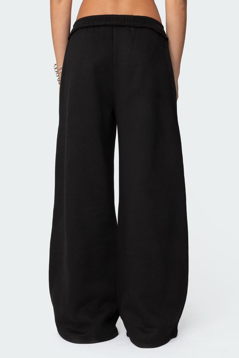 Edikted Kori Oversized Sweatpants Black | USA QV069536G0
