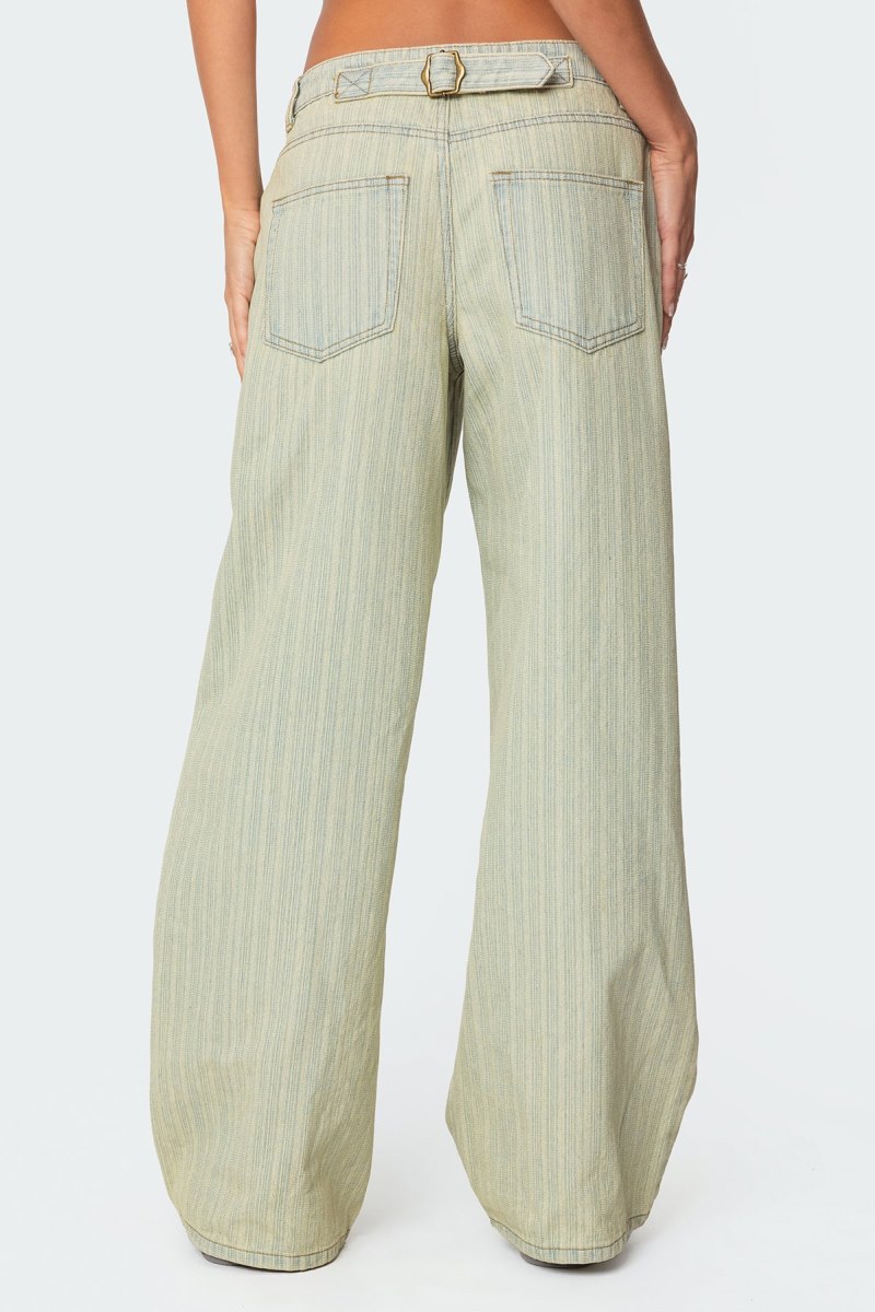 Edikted Lannah Textured Low Rise Jeans Mix | USA IF059265G4