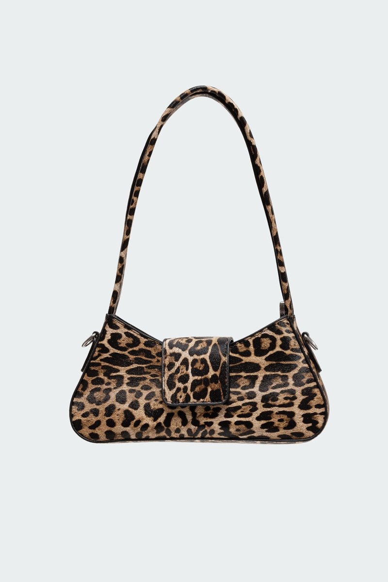 Edikted Leopard Printed Shoulder Bags Brown | USA EQ207250F2